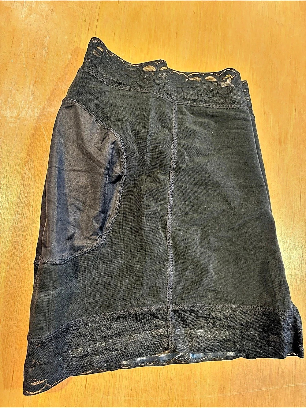 FAJA ~ Black Lace Shapewear Short Shorts Size Medium Like New!